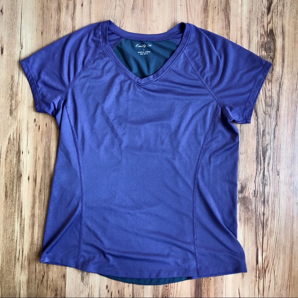 Emily B Active Shirt Large Purple Women’s